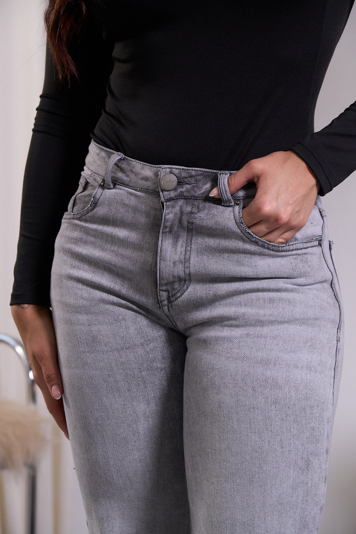 Jean recto gris claro - REF: 10377