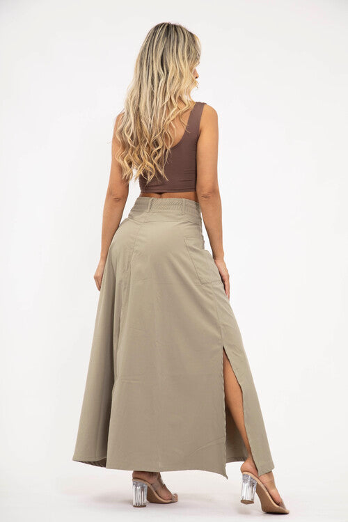 Falda maxi con abertura - REF: 10087