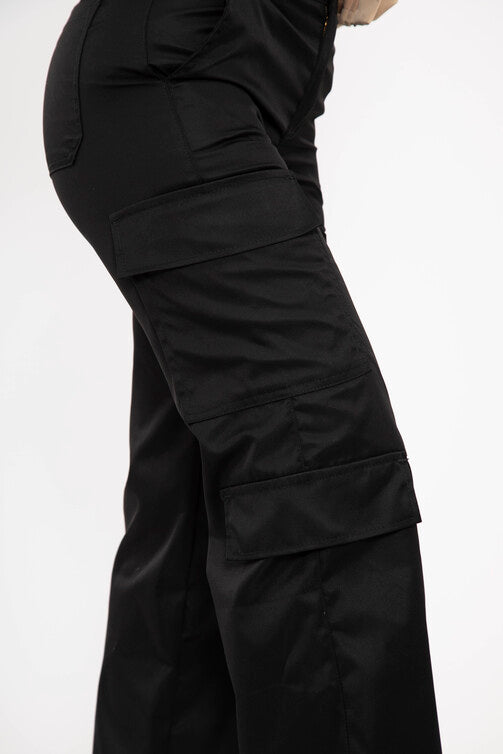 Pantalón Cargo Satín - REF: 10065