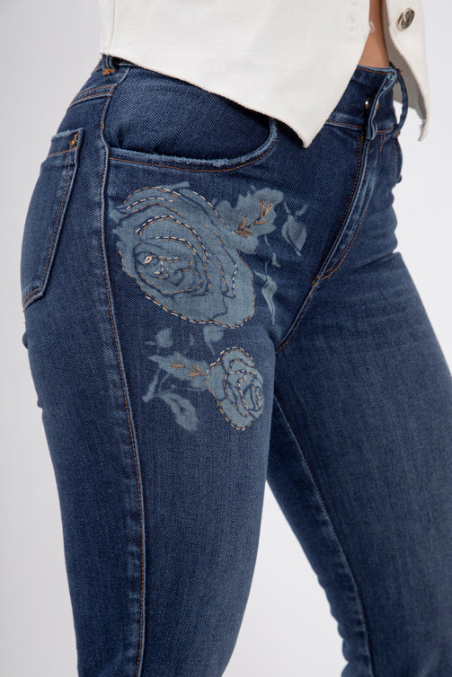 Jean skinny con bordado - REF: 10189