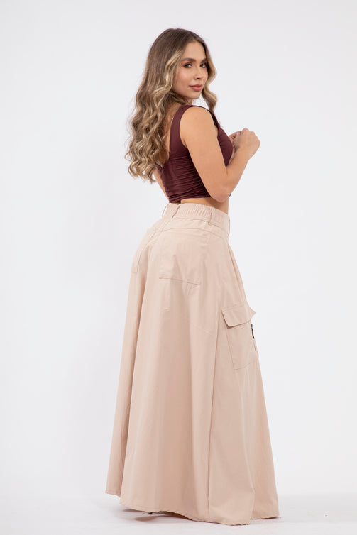 Falda Maxi Tipo Cargo