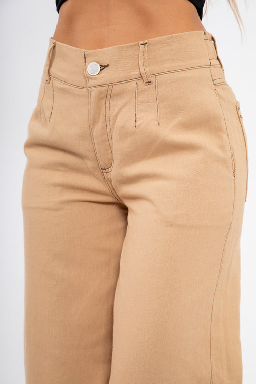 Pantalón Wide Leg Lino