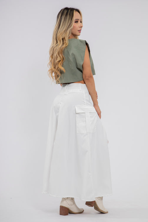 Falda Maxi tipo Cargo con Abertura