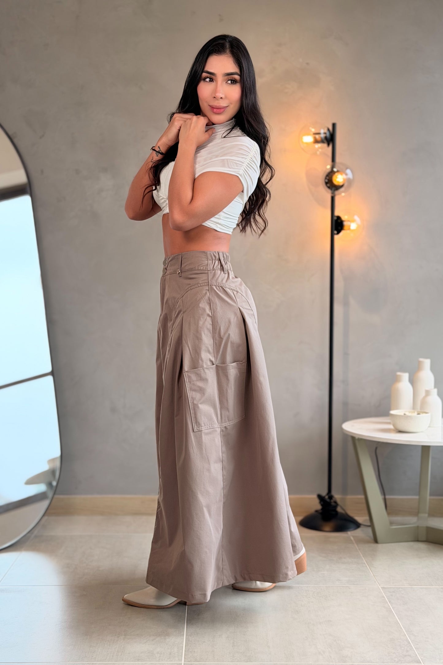 Falda cargo con abertura frontal - REF: 10348