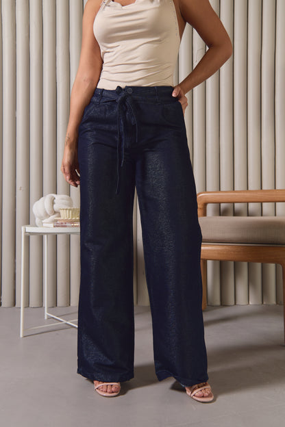 Wide leg con acabado brillante - REF: 10329
