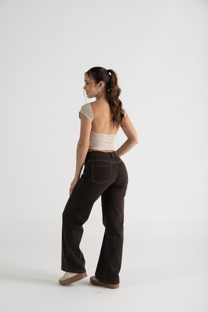 Jean en tela animal print - REF: 10325