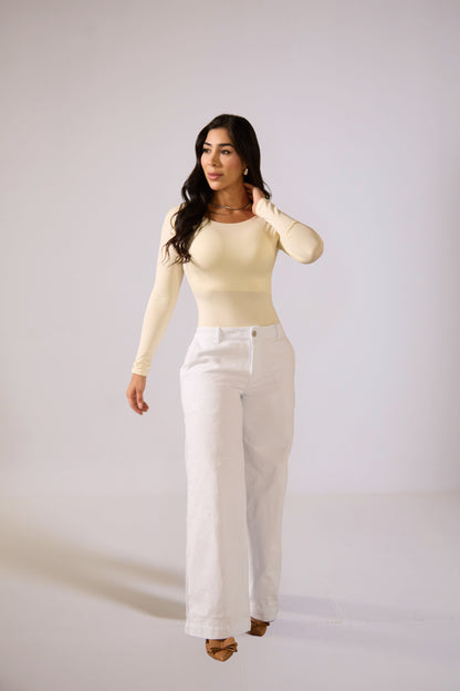 Jean con flores bordadas - REF: 10328