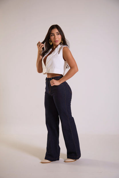 Jean clásico con detalle en pretina - REF: 10308