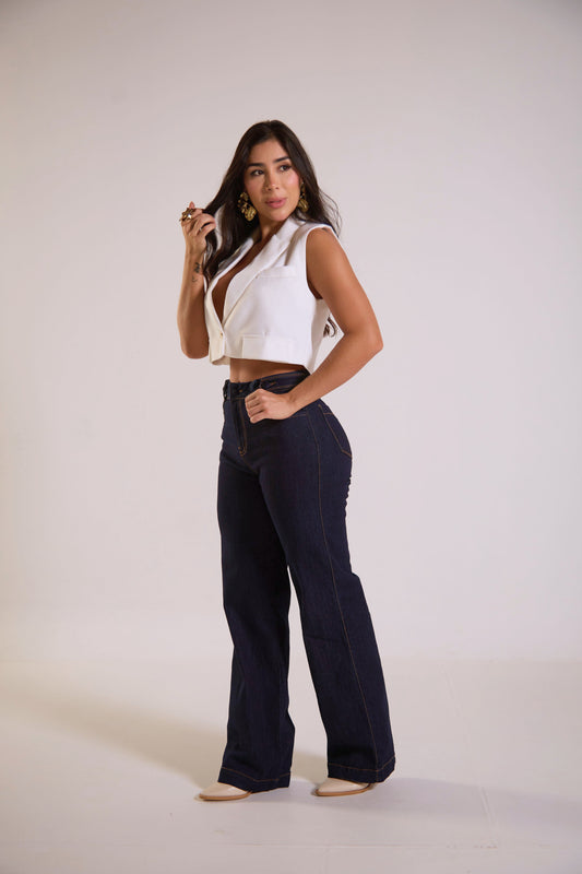 Jean clásico con detalle en pretina - REF: 10308