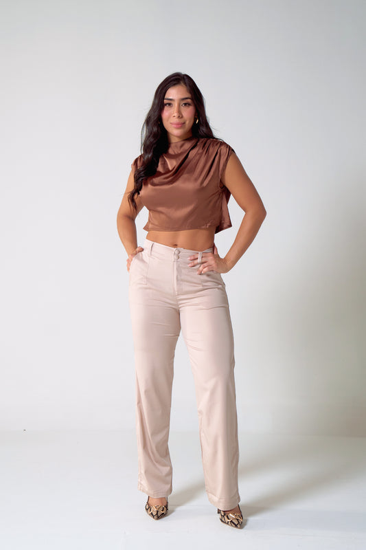 Pantalón clásico en tela liviana - REF: 10292