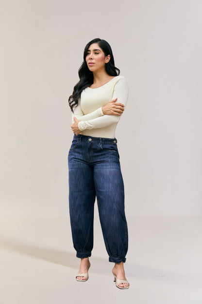 Pantalón aladino en denim - REF: 10453