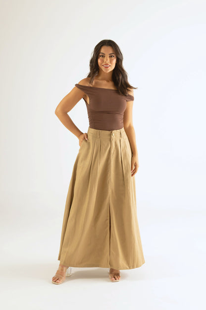 Falda larga con abertura frontal - REF: 10121