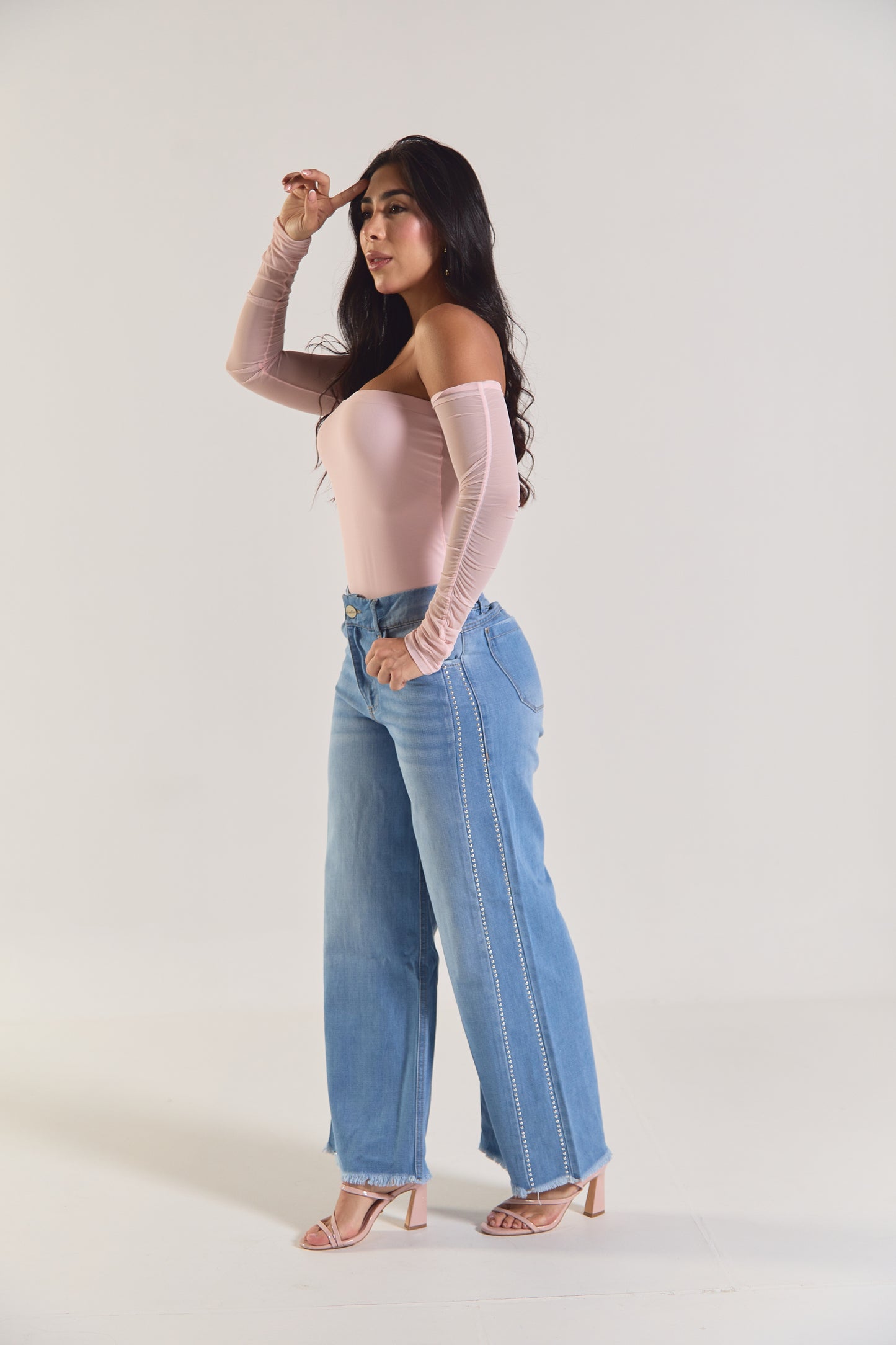 Jean con apliques laterales - REF: 10359