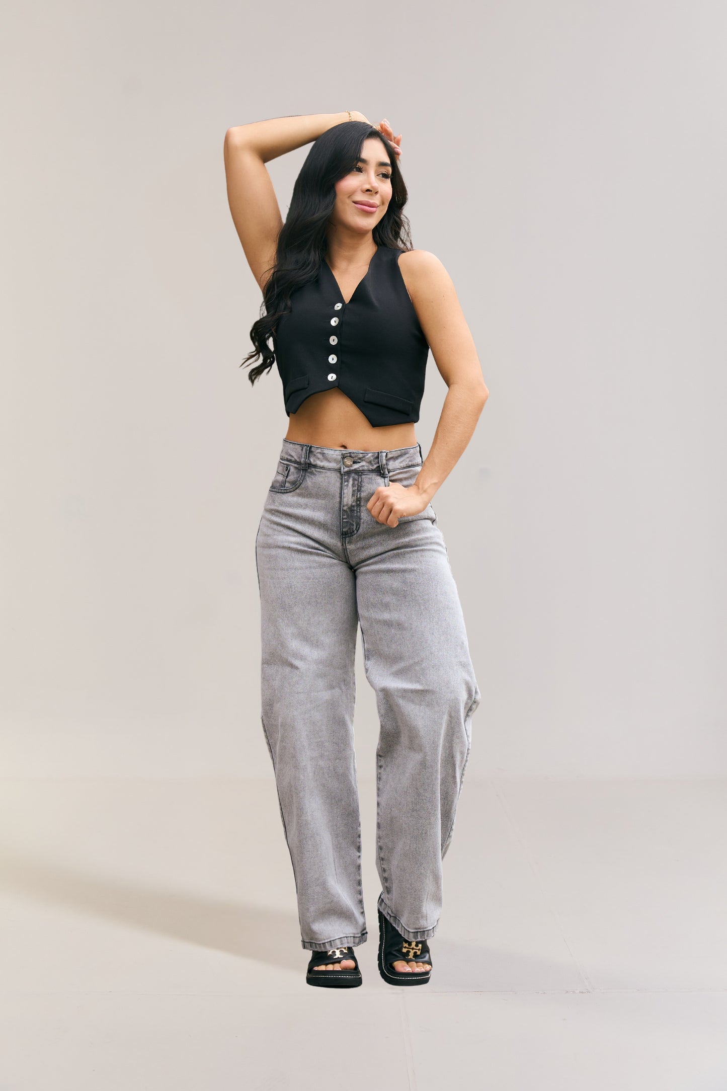Jean recto tono gris - REF: 10440