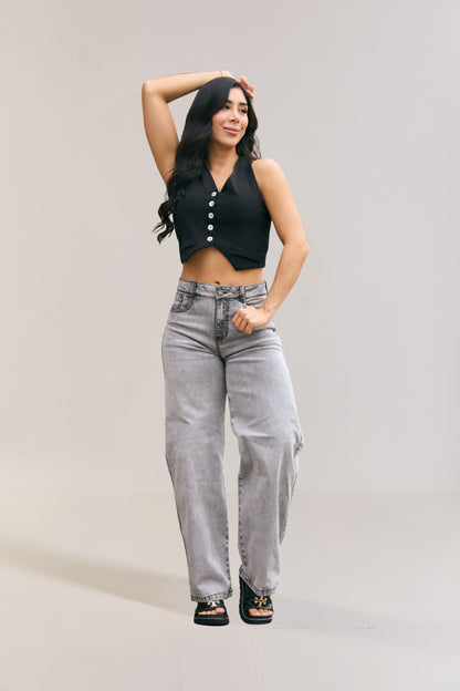 Jean recto tono gris - REF: 10440