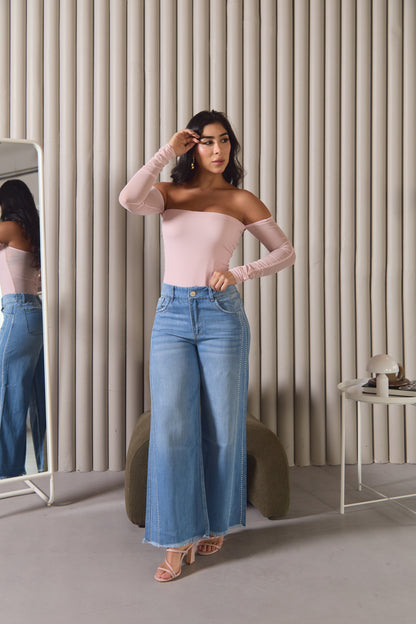 Jean con apliques laterales - REF: 10359