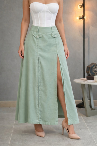 Falda con aberturas delanteras - REF: 10318