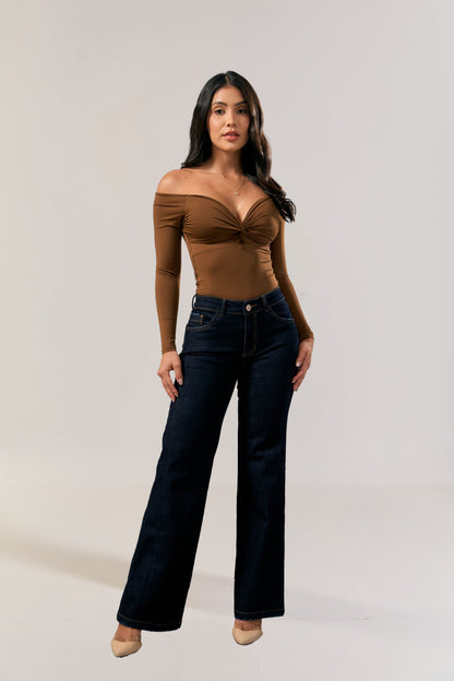 Jean wide leg azul oscuro - REF: 10472