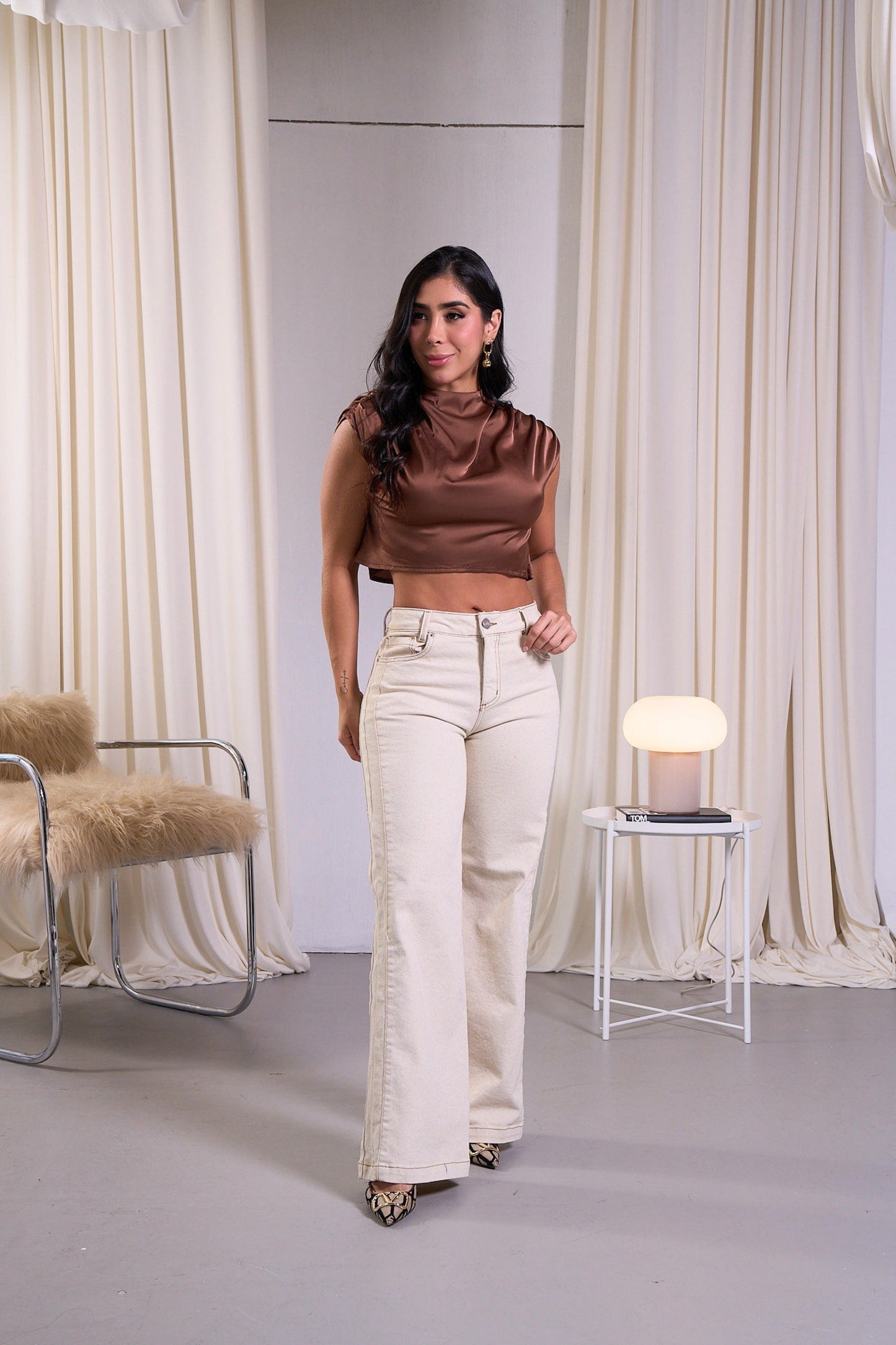 Pantalón con costuras en contraste - REF: 10378