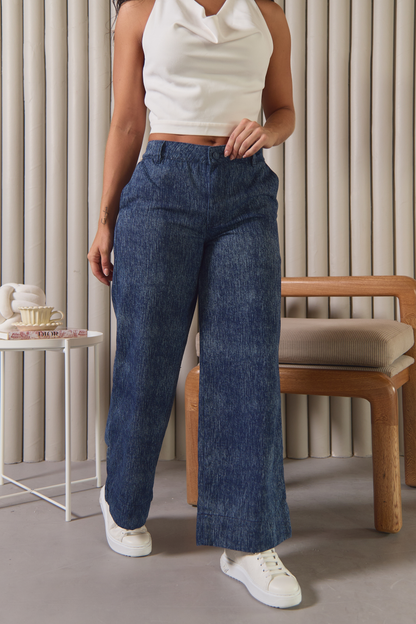 Jean con denim texturizado - REF: 10339