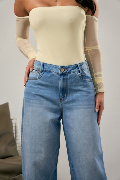 Jean barril con desgaste - REF: 10460