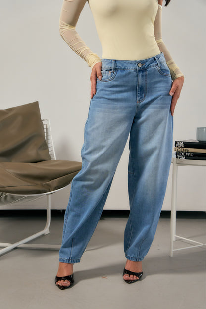 Jean barril con desgaste - REF: 10460