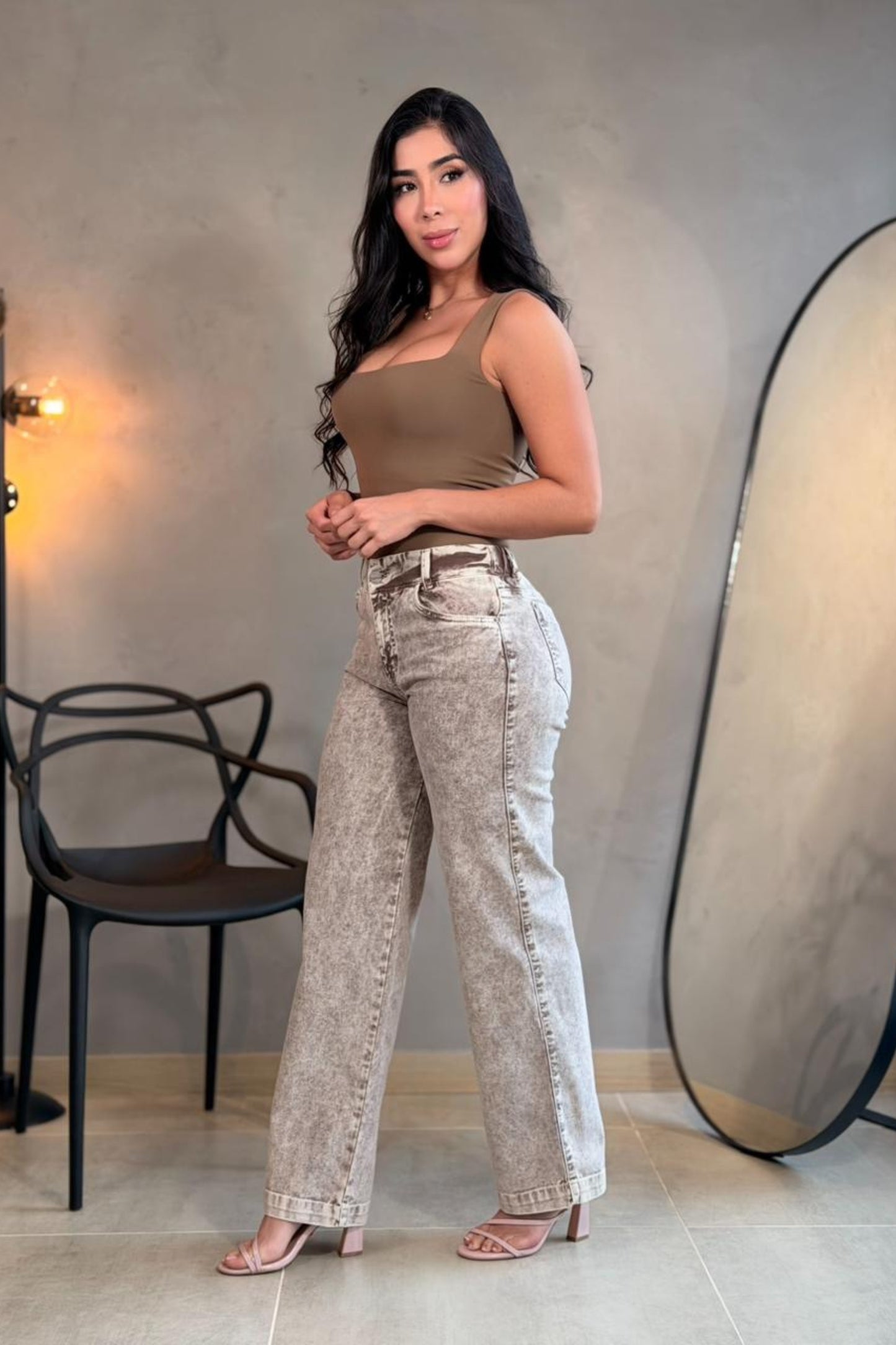 Jean wide leg lavado vintage - REF: 10366