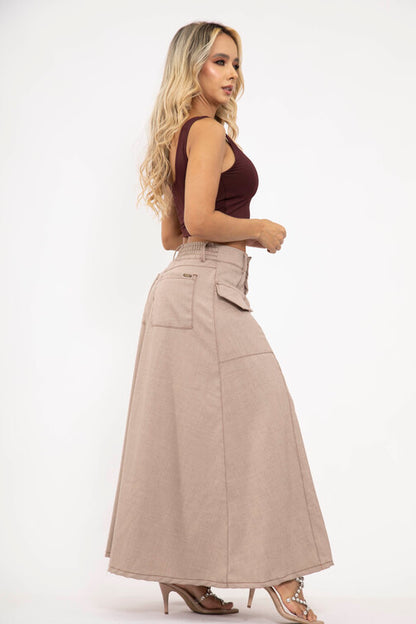 Falda Maxi Botones