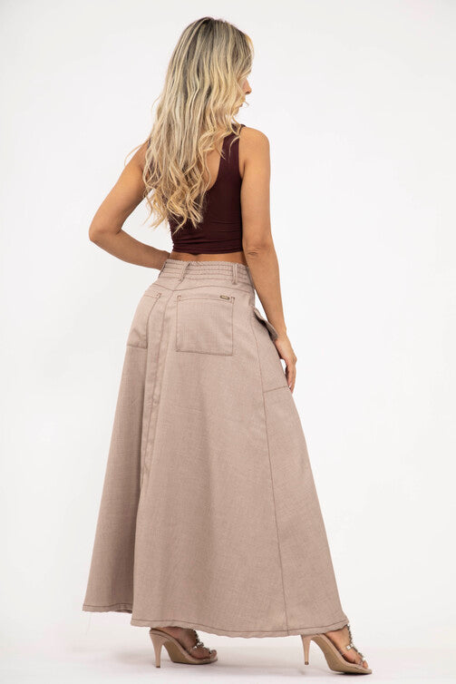 Falda Maxi Botones