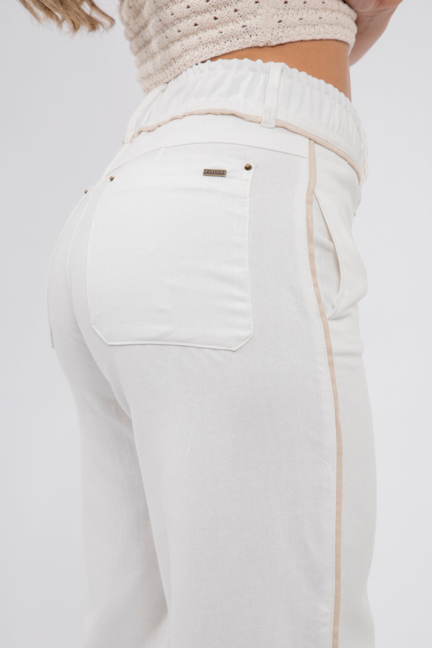 Pantalón wide leg en lino - REF: 10178