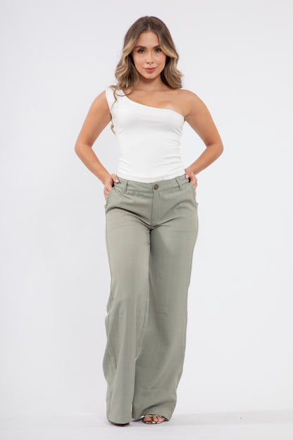 Pantalón de Rayas Doble Pretina