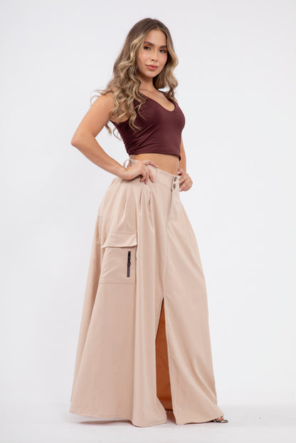 Falda Maxi Tipo Cargo